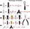 169Pcs Zipper Repair Kit Zipper Replacement Zipper Pull Rescue Kit with Zipper Install Pliers Tool and Zipper Extension Pulls for Clothing Jackets Purses Luggage Backpacks (Silver and Black)